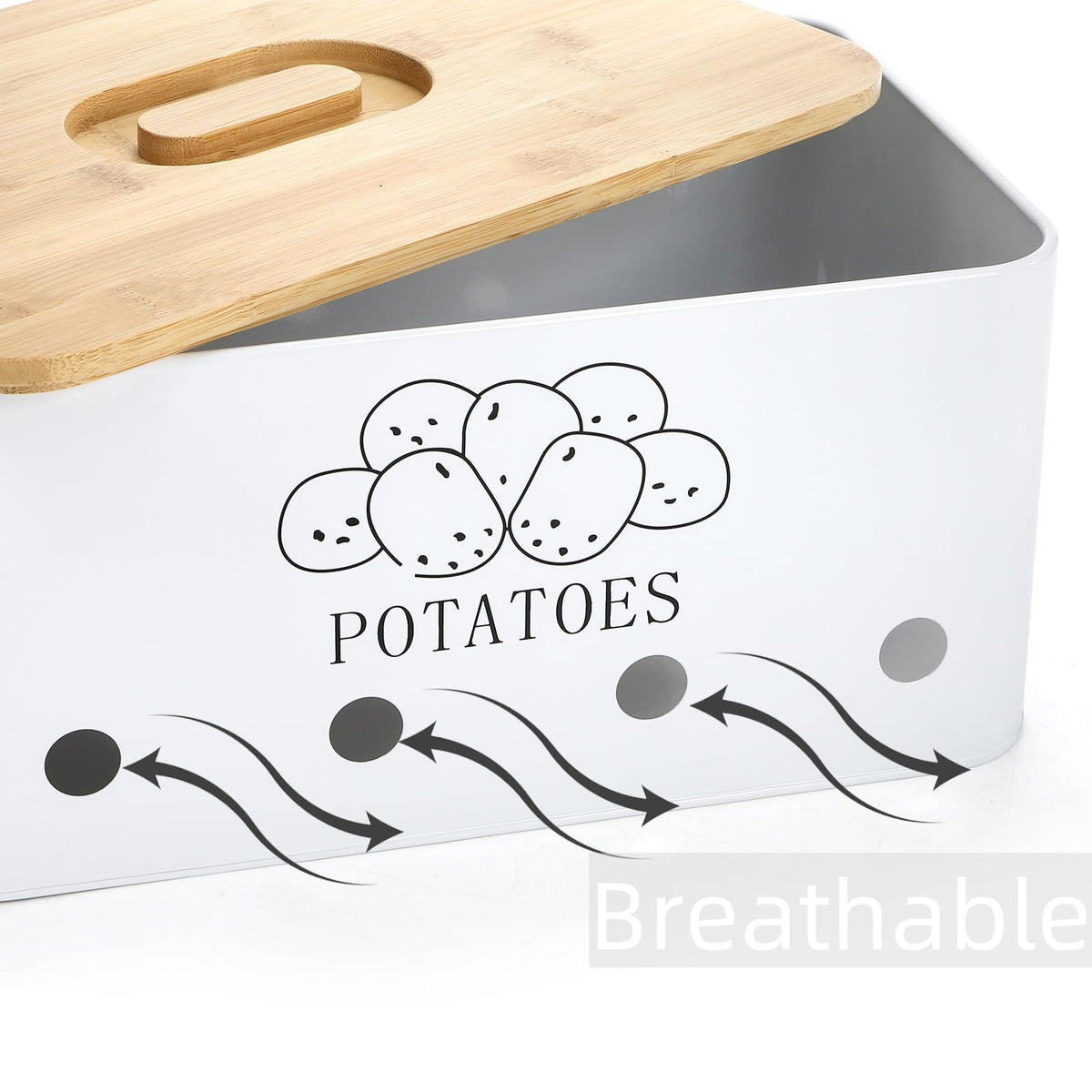 Nagpew bamboo lids paired with metal bins for a stylish look