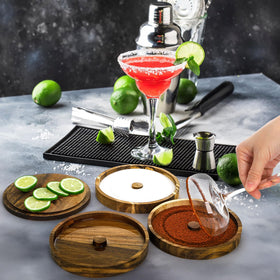 Nagpew stackable design saves space in home bars