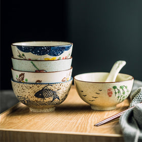 Nagpew dessert serving bowls showcase treats with retro flair