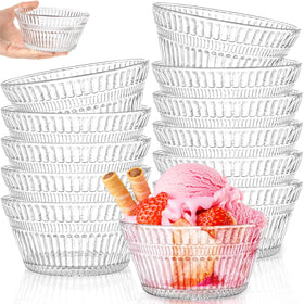 Nagpew fluted small glass bowls for stylish desserts and snacks.