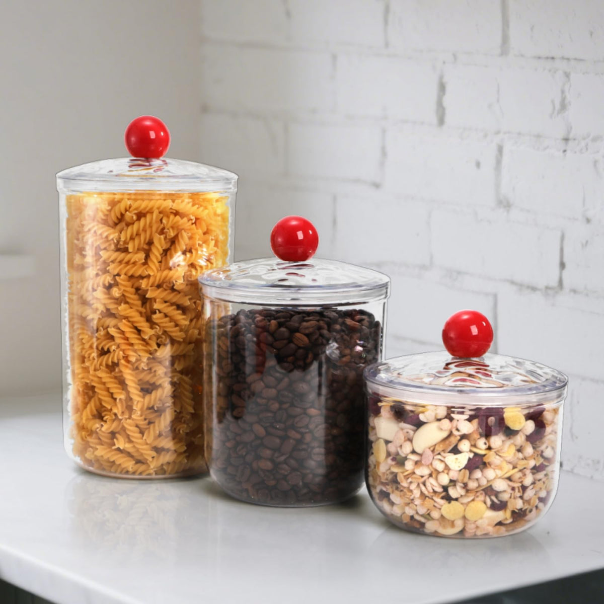 Nagpew kitchen pantry storage setup on counter for organization