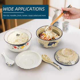 Nagpew ramen bowls on dining table; perfect for noodles or salads