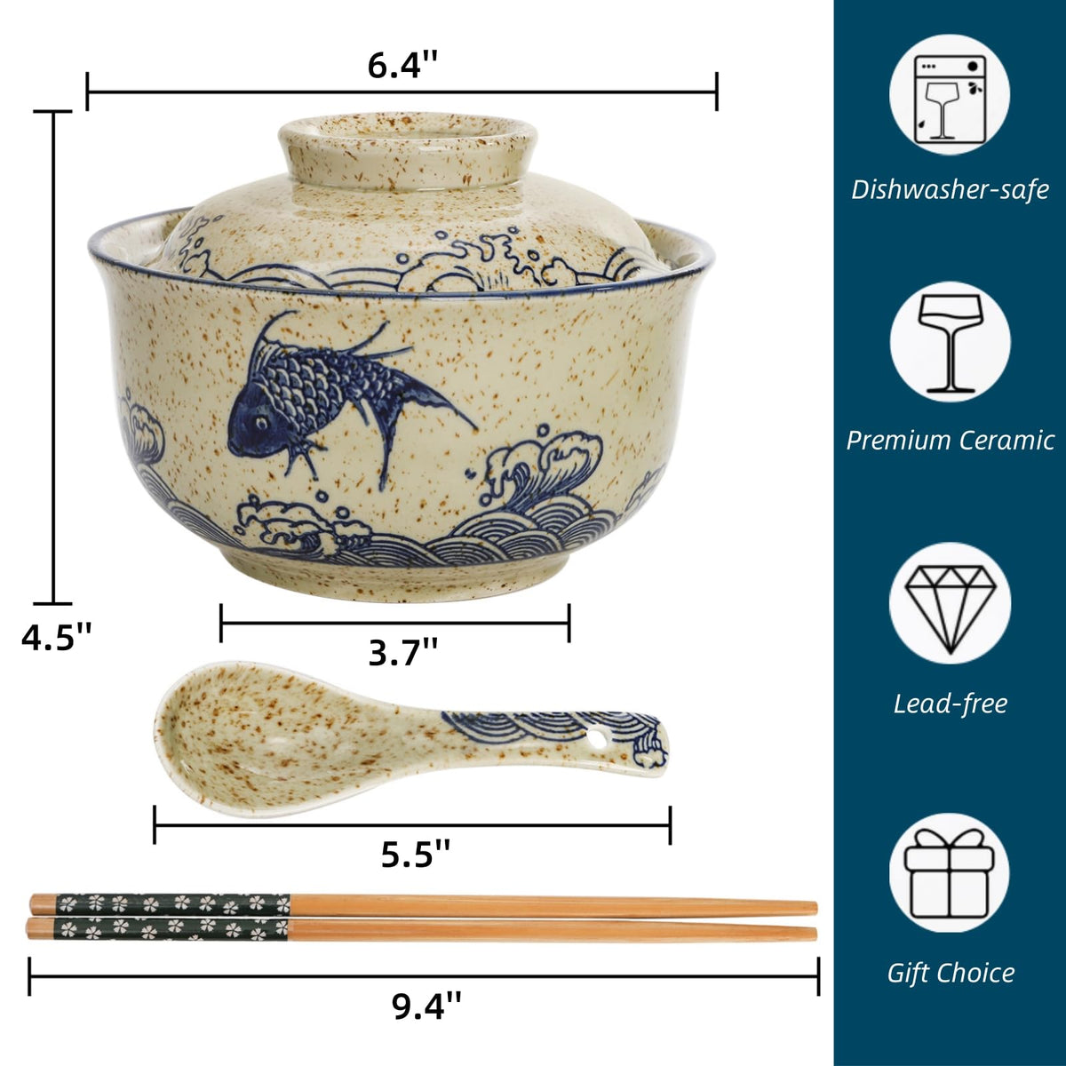 Nagpew ramen bowls with lids visible; keeps dishes warm