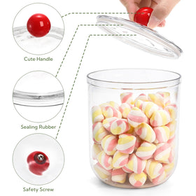 Nagpew clear candy jar 70 oz with wide mouth for bulk cookies