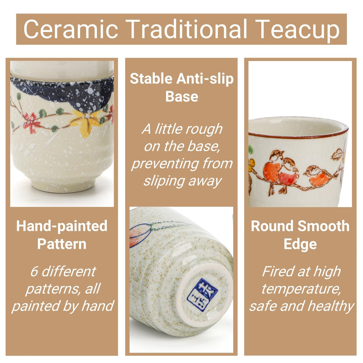 Nagpew willow-design teacup blends traditional motif with sturdy ceramic.