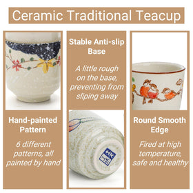 Nagpew willow-design teacup blends traditional motif with sturdy ceramic.
