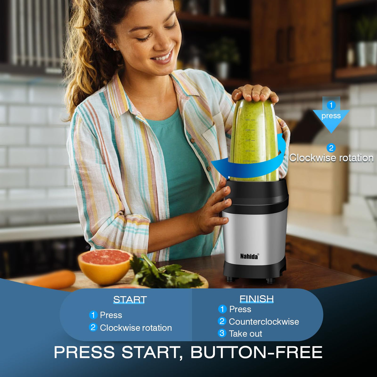 Nahida 23oz cup shown for portable on-the-go smoothies