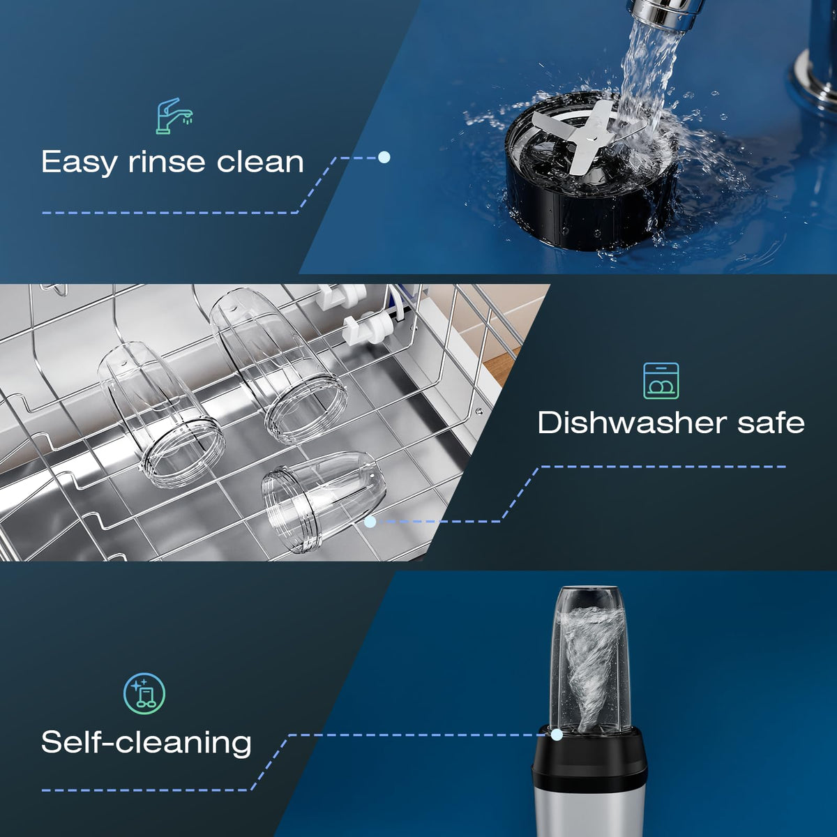 Nahida safety non-slip feet keep the blender steady