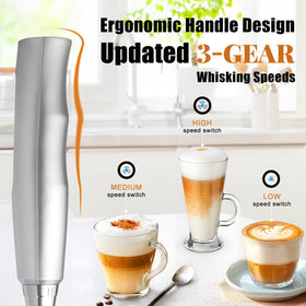 Nahida USB rechargeable frother for cordless convenience
