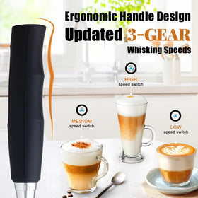 Nahida USB charging milk frother ready for cordless use anywhere.