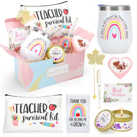 NaiCeay 12 oz tumbler gift basket for teachers keeps drinks at the right temperature
