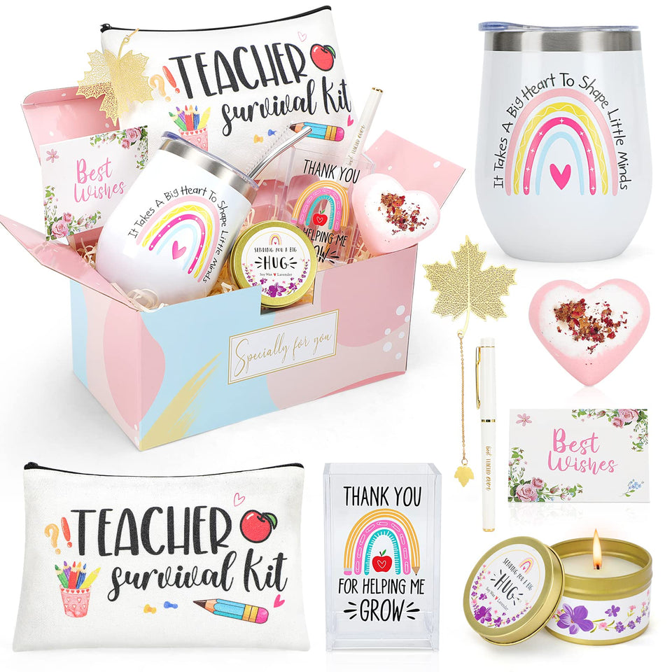 NaiCeay 12 oz tumbler gift basket for teachers keeps drinks at the right temperature