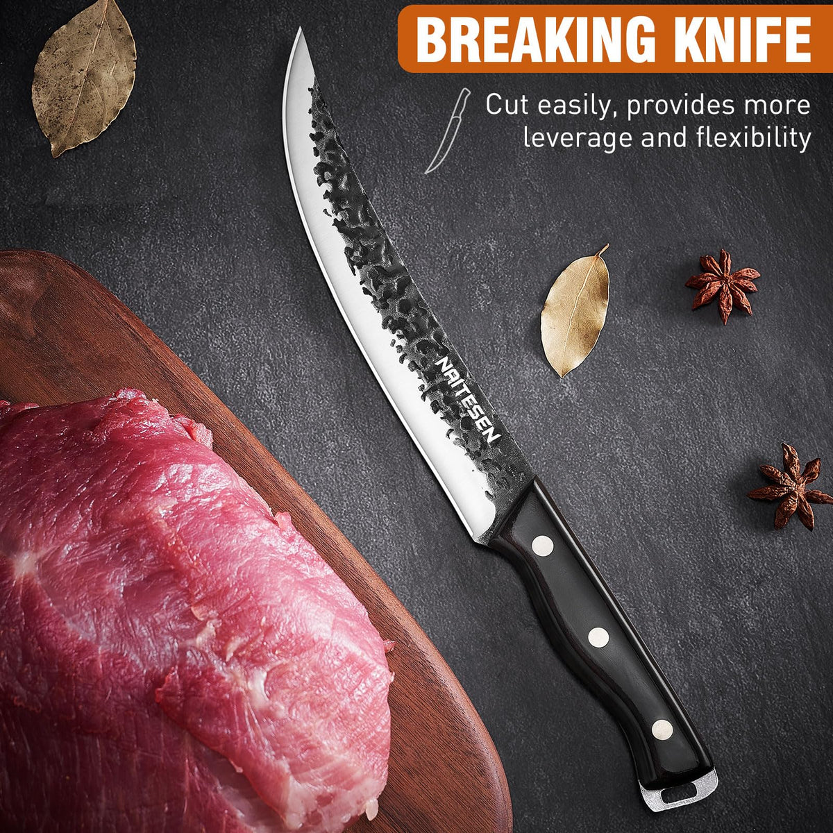 Naitesen 6.5-inch boning knife for precise deboning and trimming