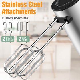 Naitesen 600W mixer with dishwasher-safe attachments for easy cleanup