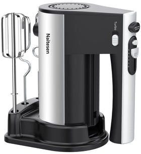 Naitesen 600W hand mixer front view showing sturdy build for daily baking tasks