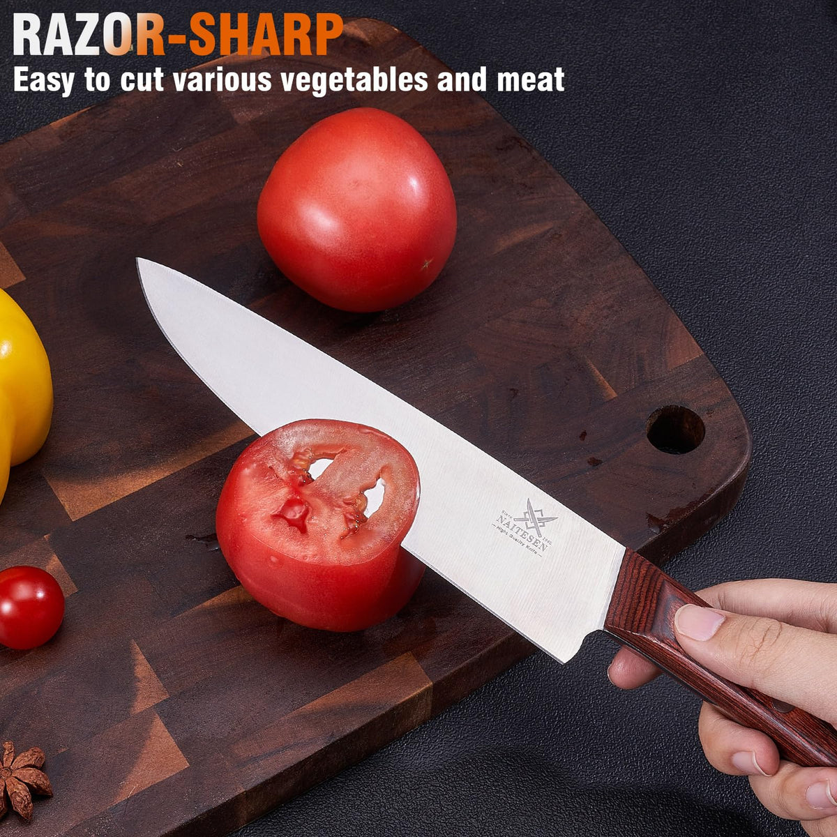 Naitesen 8-inch slicing knife for clean, fast cuts