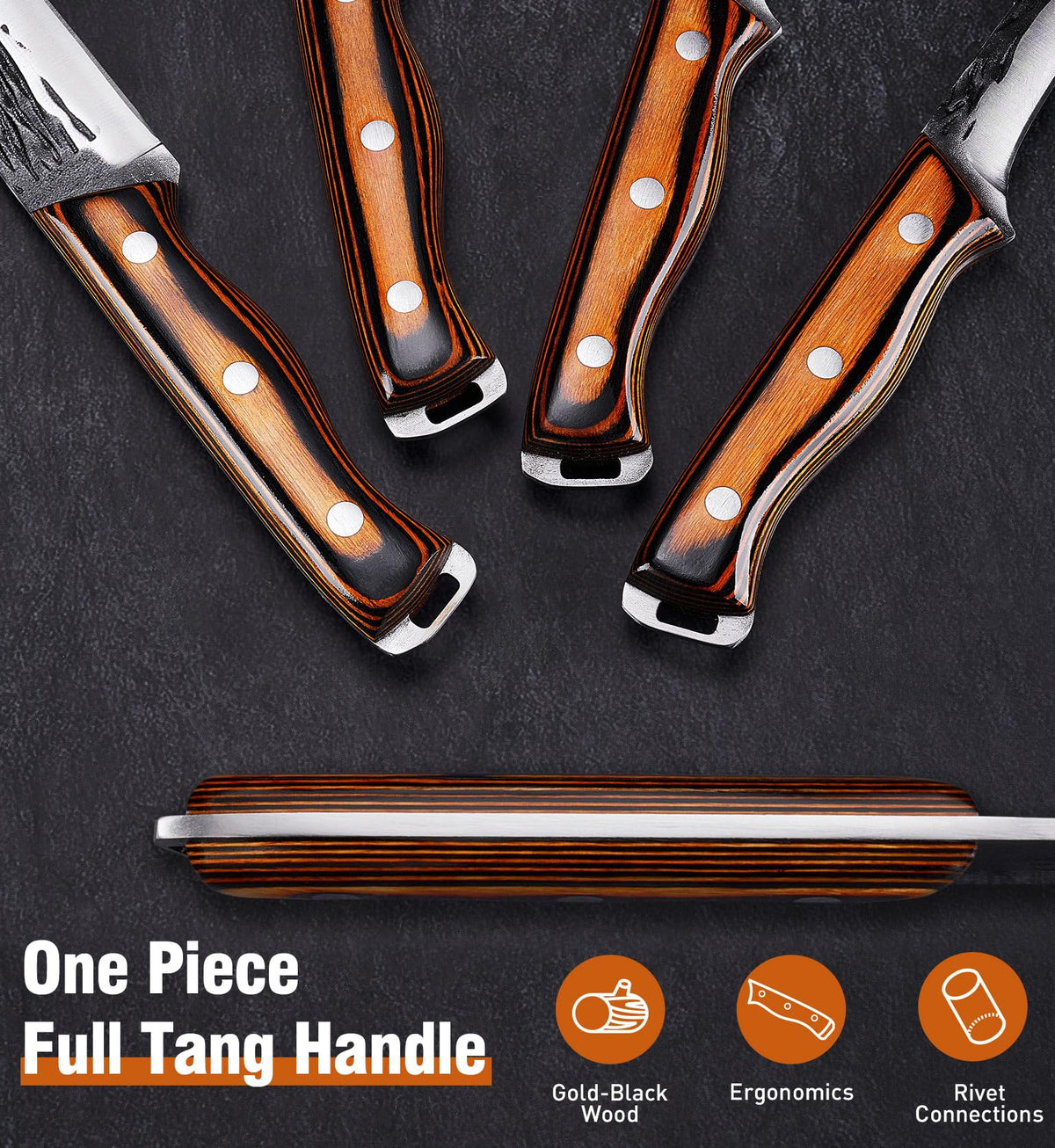 Naitesen blade with black anti-rust coating for long-lasting performance