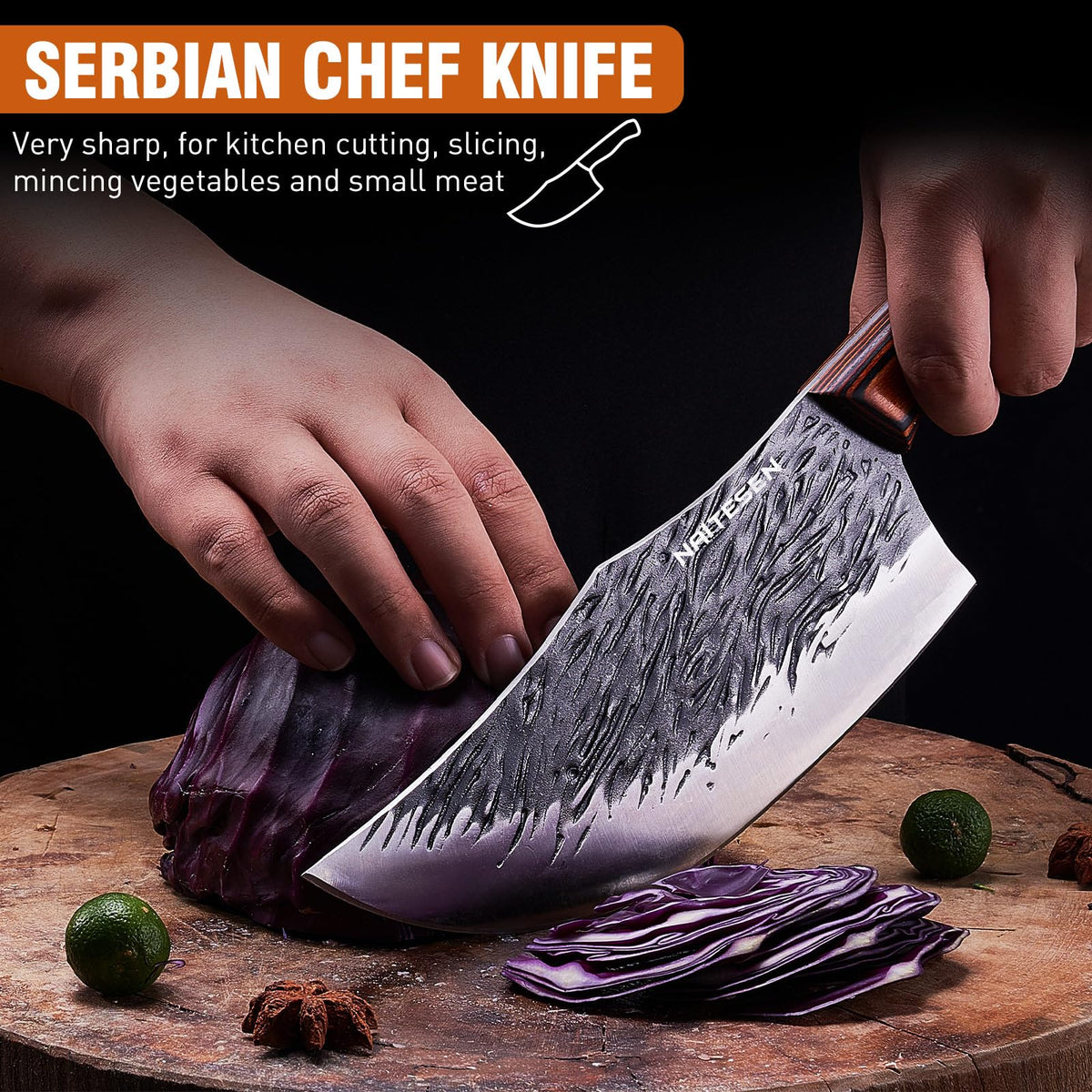 Naitesen boning knife 6.5 inch for deboning chicken and trimming fat