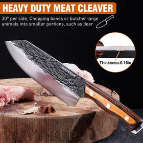 Naitesen breaking knife 9 inch provides extra leverage for large cuts