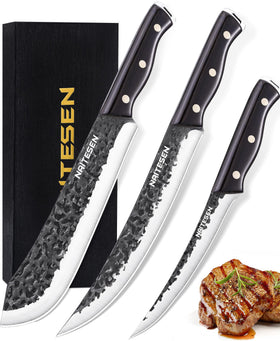 Naitiesen bullnose 9-inch carving knife offering precise, clean slices for tender meats