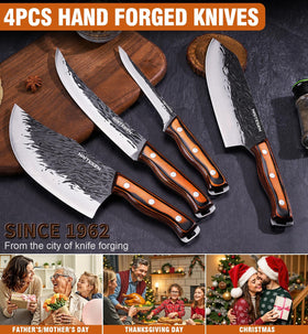 Naitesen gift box packaging shown with the four-piece knife set