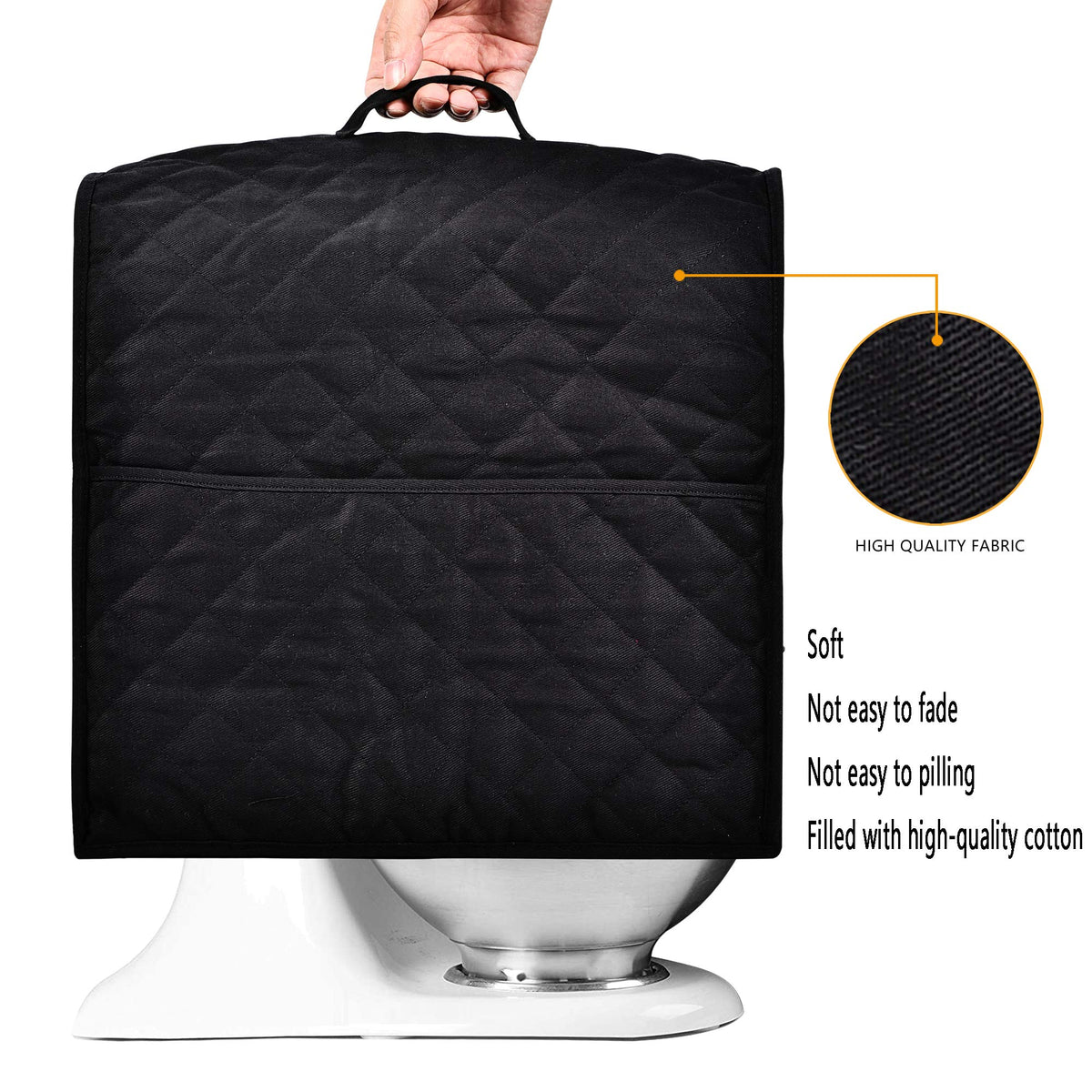 NALAN stand mixer cover side pockets highlight convenient storage for attachments.