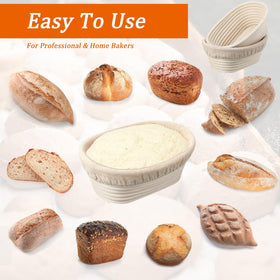 Nalcant batard basket ideal for classic loaves and uniform shaping.