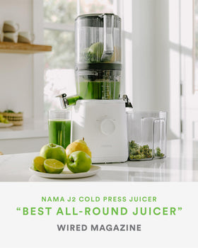 Nama J2 wide-mouth hopper simplifies ingredient loading for faster prep.