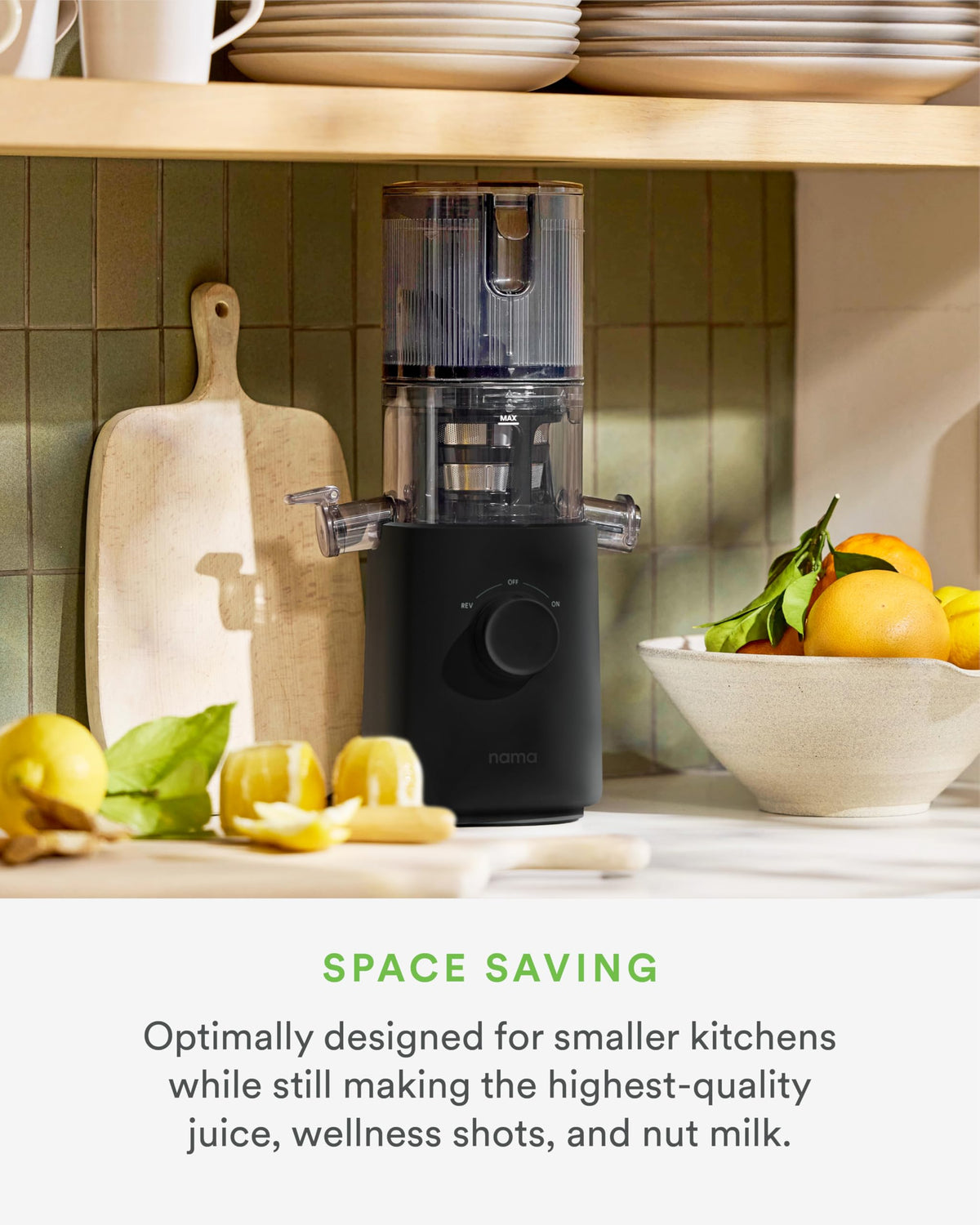 Nama J3 quick-release parts enable easy assembly and cleanup.