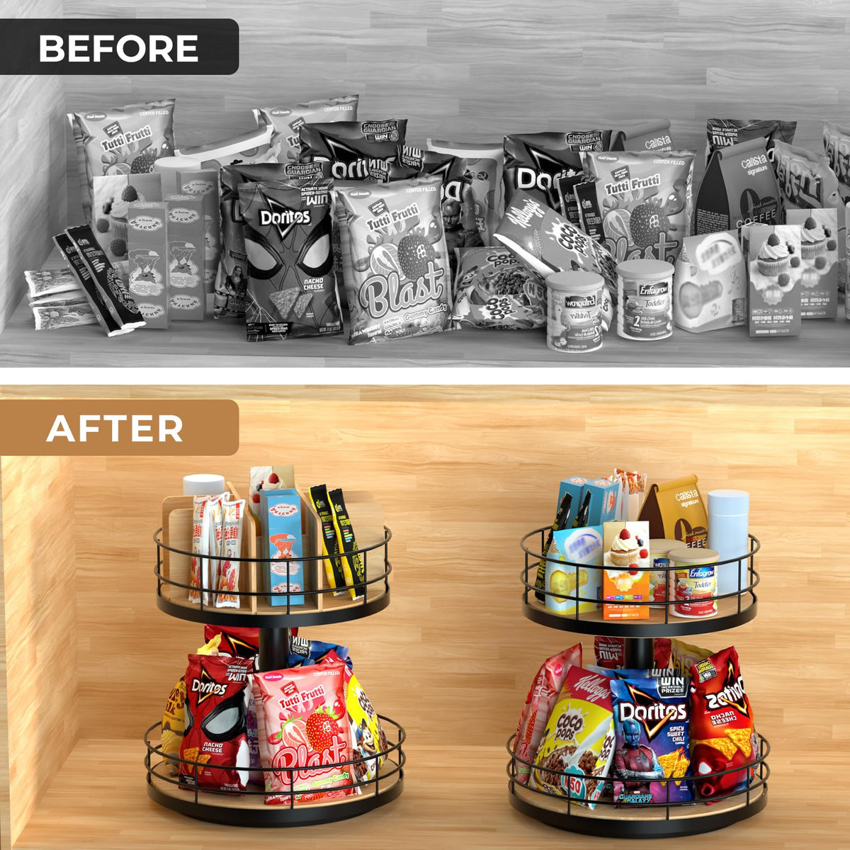 NANAGIFTREE durable snack organizer withstands daily use and cleaning