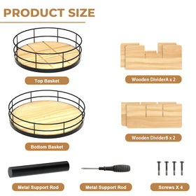 NANAGIFTREE two-tier snack storage fits small spaces and counters