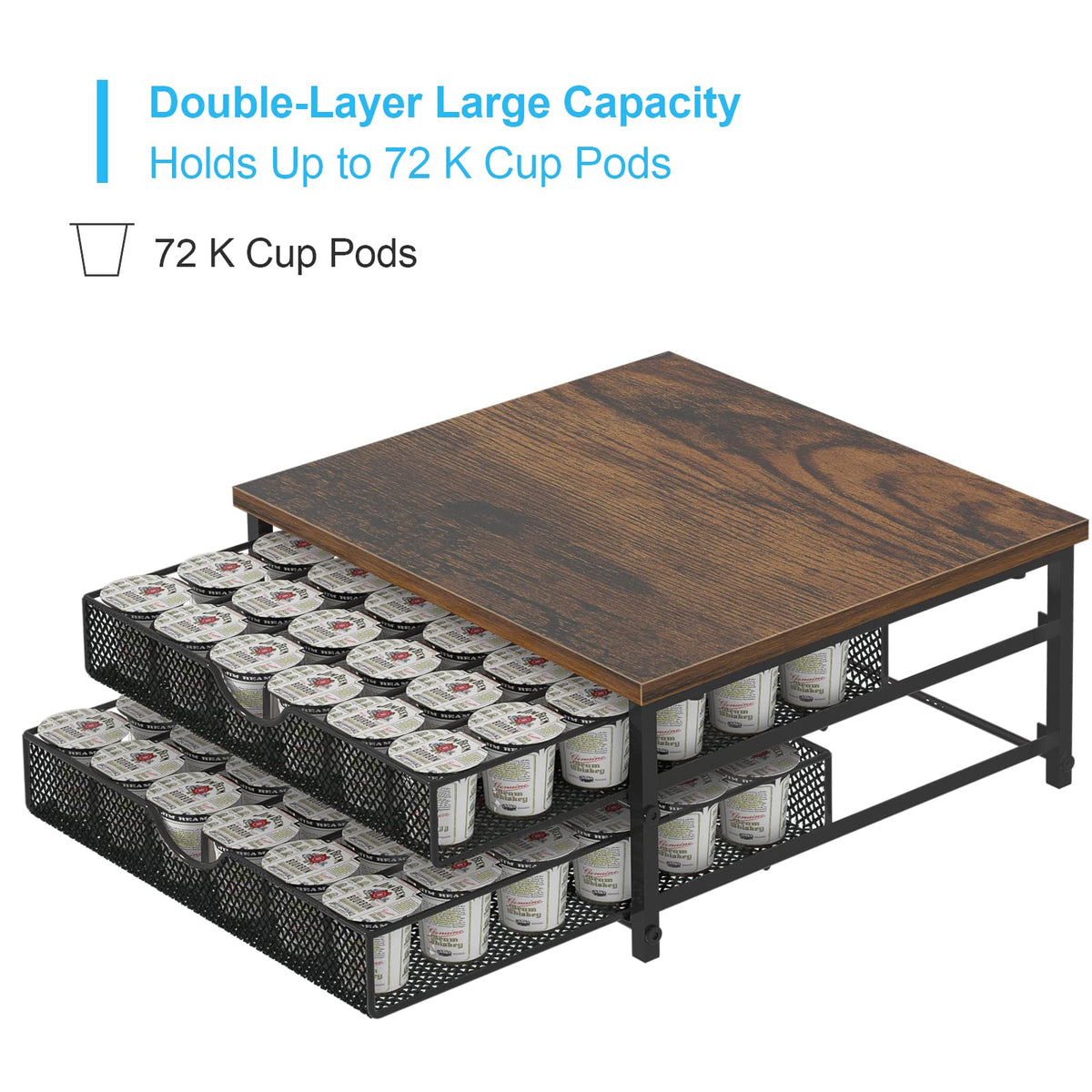 NANANARDOSO easy to assemble with four non-slip pads protects surfaces.