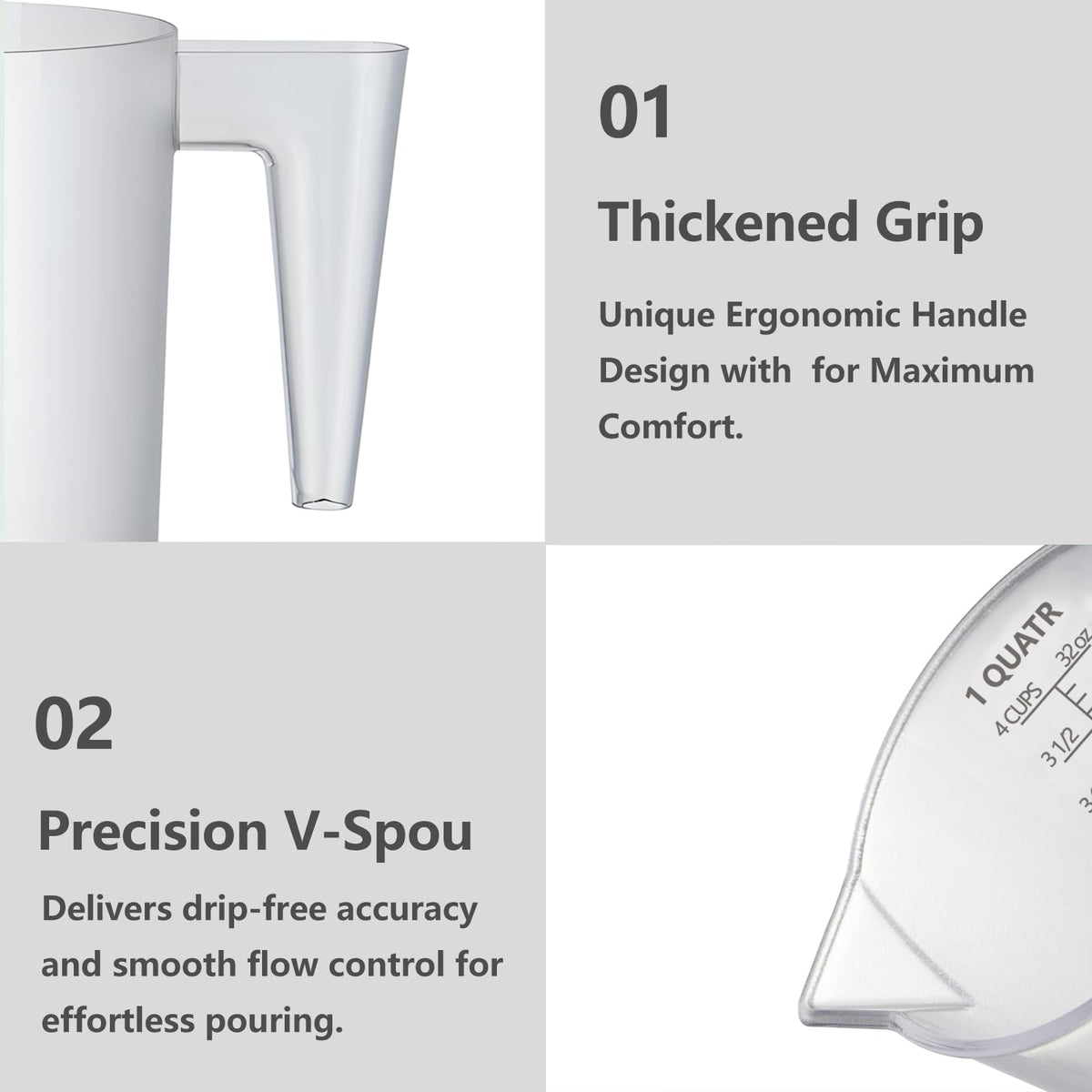 NaNaPaly 120oz pitcher shown for bulk mixing in kitchens and labs