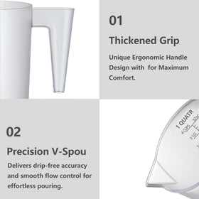 NaNaPaly 120oz pitcher shown for bulk mixing in kitchens and labs
