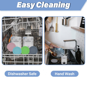 NANOBABY BPA-free dishwasher-safe pints simplify cleaning.