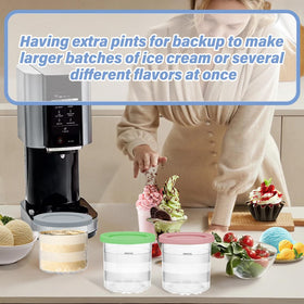 NANOBABY dishwasher-safe pints make cleanup quick after batches.