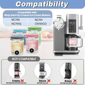 NANOBABY color-coded lids for quick flavor identification.