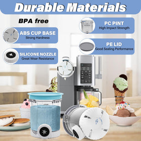 NANOBABY white ABS base provides sturdy kitchen support.