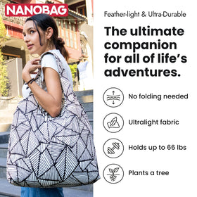 Reinforced bartack stitching on Nanobag for heavy-duty daily use.
