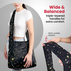 Nanobag Sling folds densely, disappearing into a pocket for quick access.