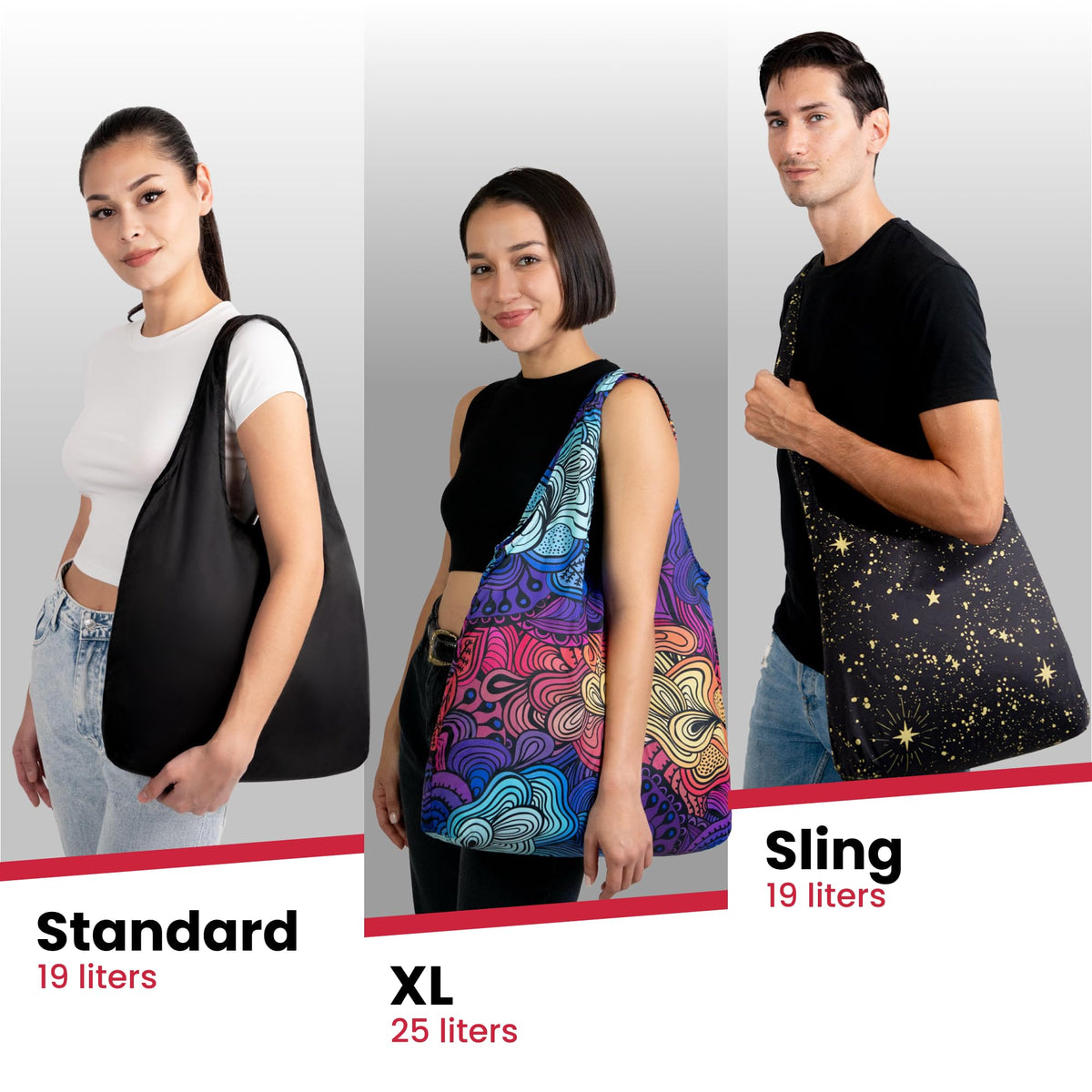 Nanobag Sling pfc-free fabric is easy to clean for everyday reuse.