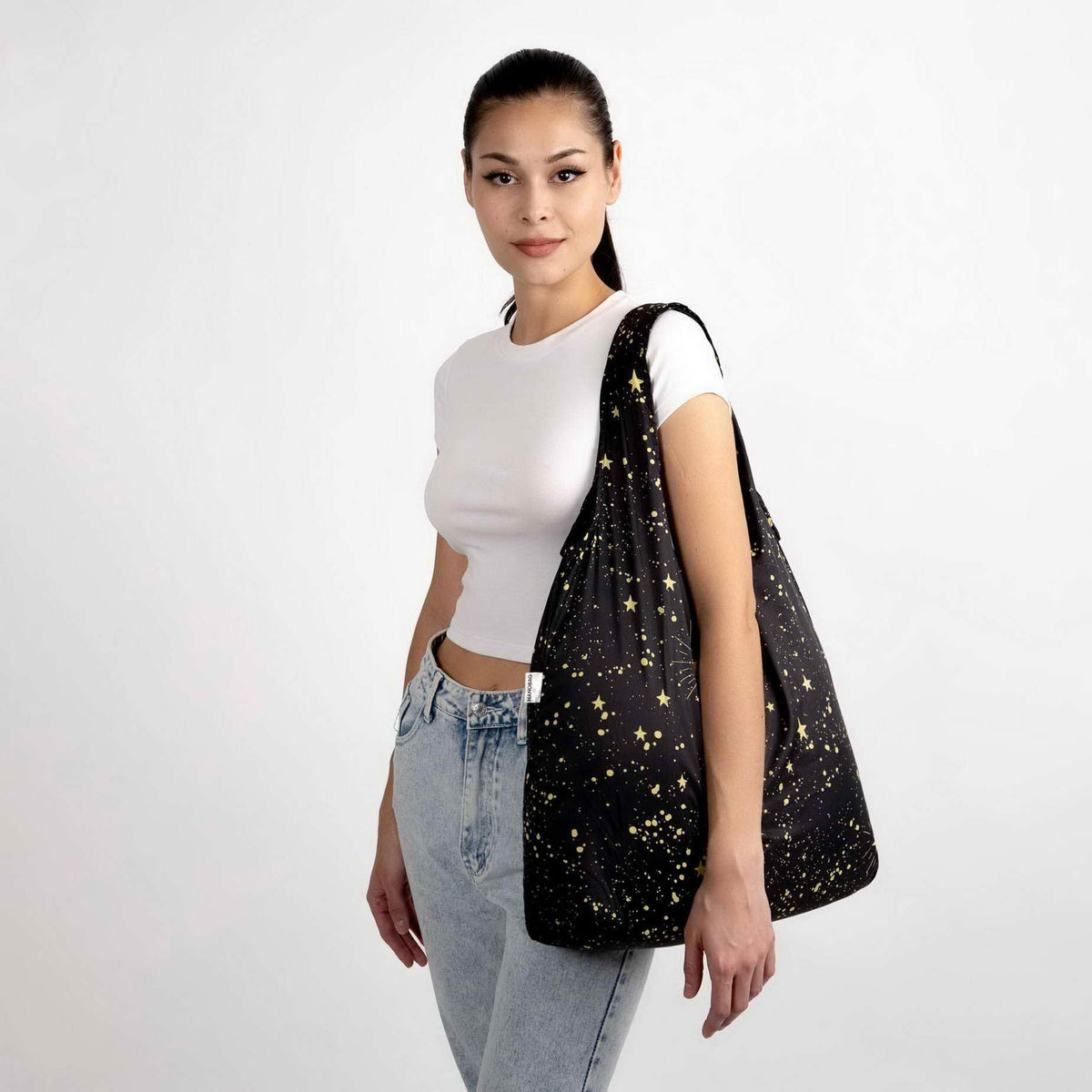 Nanobag ultralight tote with diamond ripstop material durability