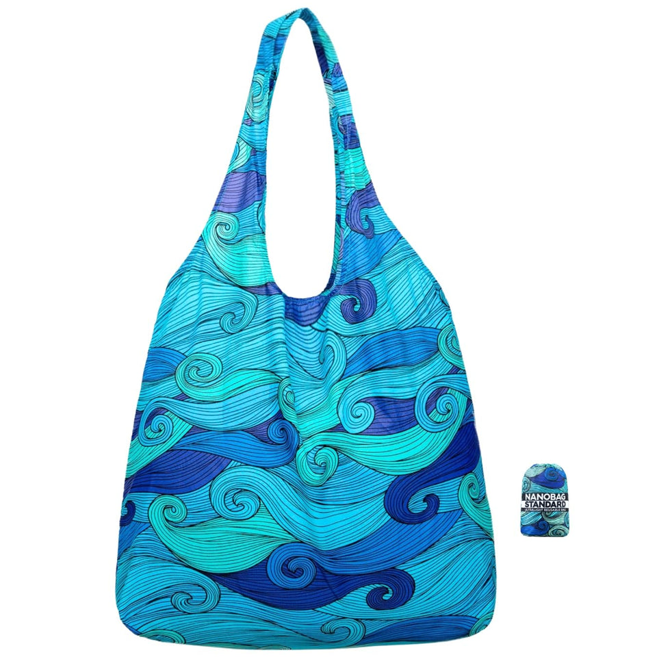 Nanobag ultralight foldable tote compact in a pocket, ideal for spontaneous errands.