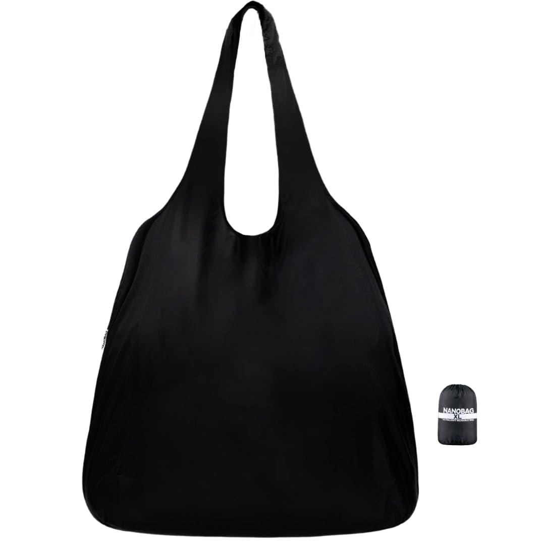 Nanobag Ultralight XL folds into a pocket for instant extra shopping bag.
