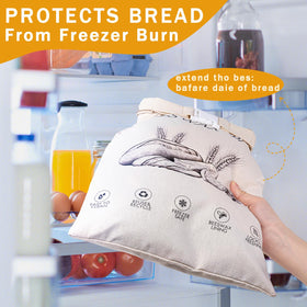 NANYI secure-closure design keeps bread securely stored and organized