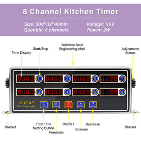 NAOEDEAH stainless-steel timer body offers durability and easy cleaning.