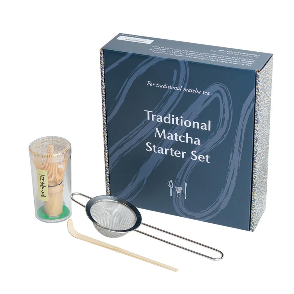 Naoki Matcha bamboo whisk creates creamy foam for at-home tea.