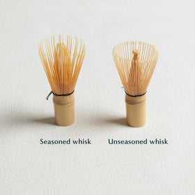 Naoki Matcha whisk whips matcha into a light, foamy texture.