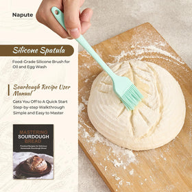 Napute bread sling for safe dough transfer to the hot oven
