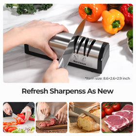 Narcissus Knife Sharpener 2-stage system for quick edge restoration